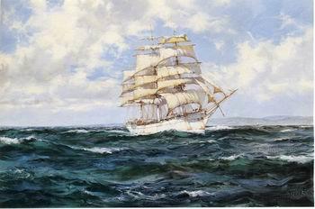 Dennis Miller Bunker Seascape, boats, ships and warships. 09 Norge oil painting art
